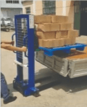 Maxiton Semi Electric Self loading Pallet Stacker